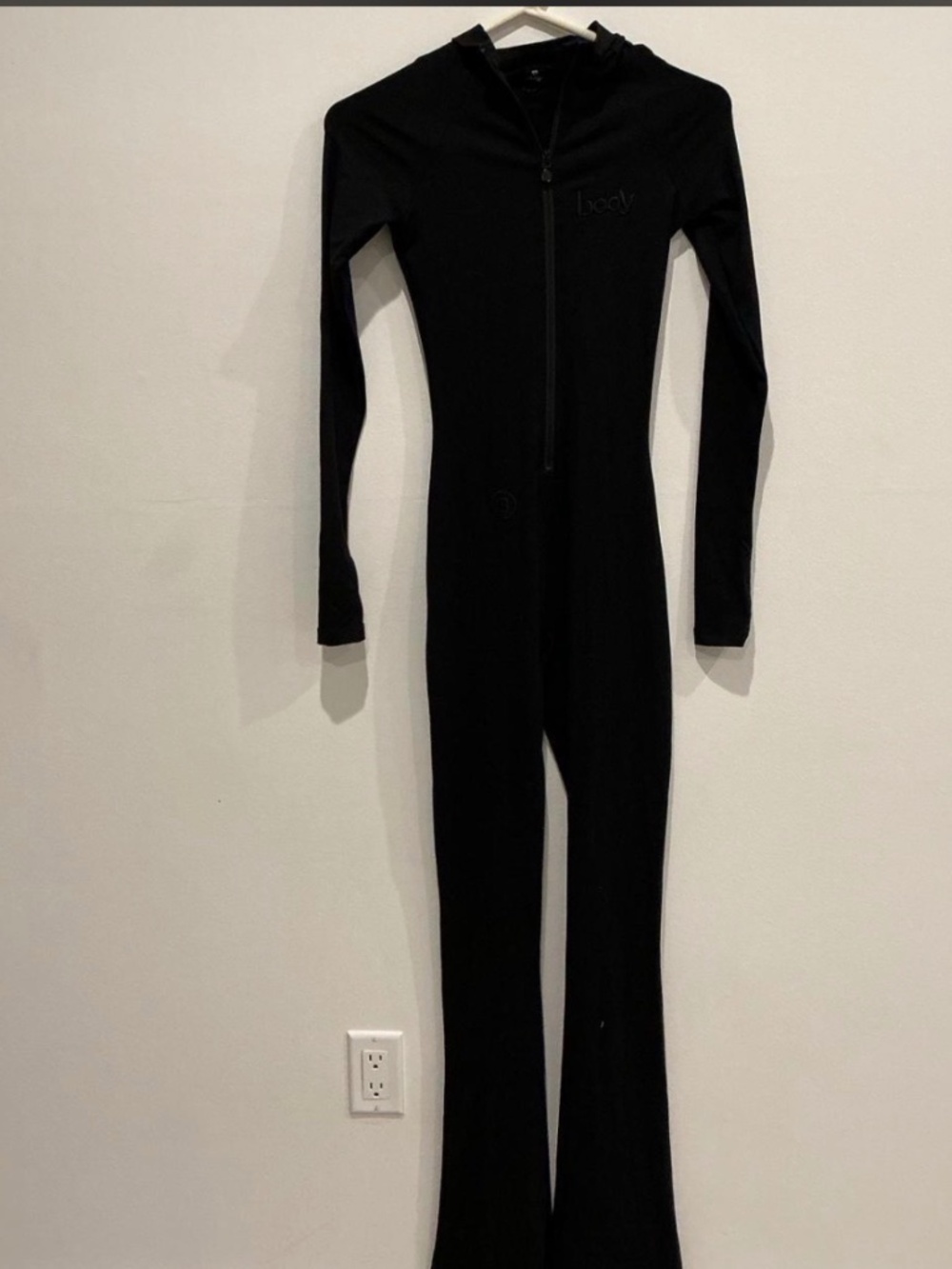 Body by Raven Tracy BODY Basics Flared Jumpsuit Midnight Black Size M
